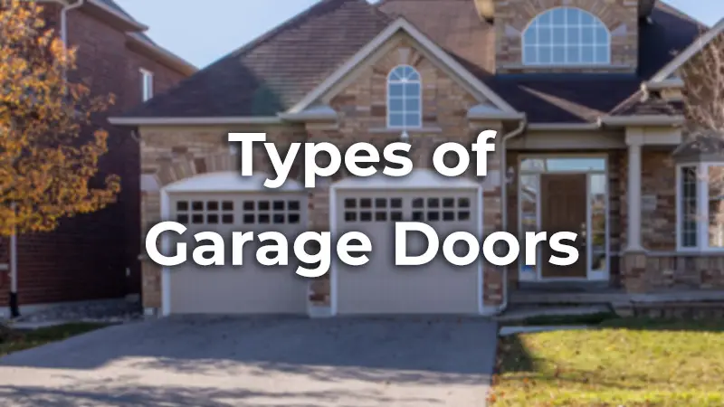 Types of garage doors