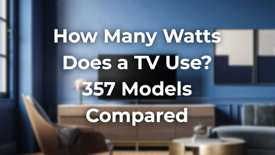 How many watts does a TV use