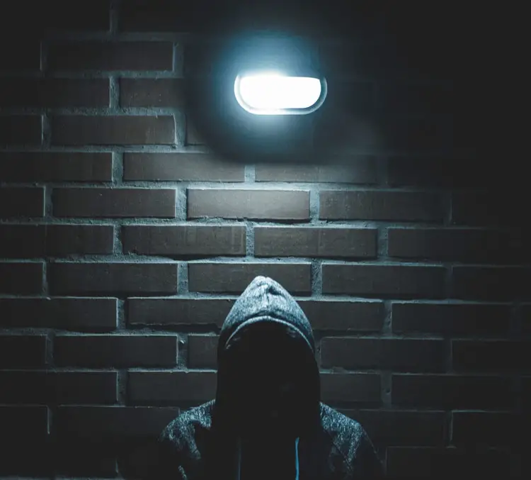 Motion sensor light to deter burglars