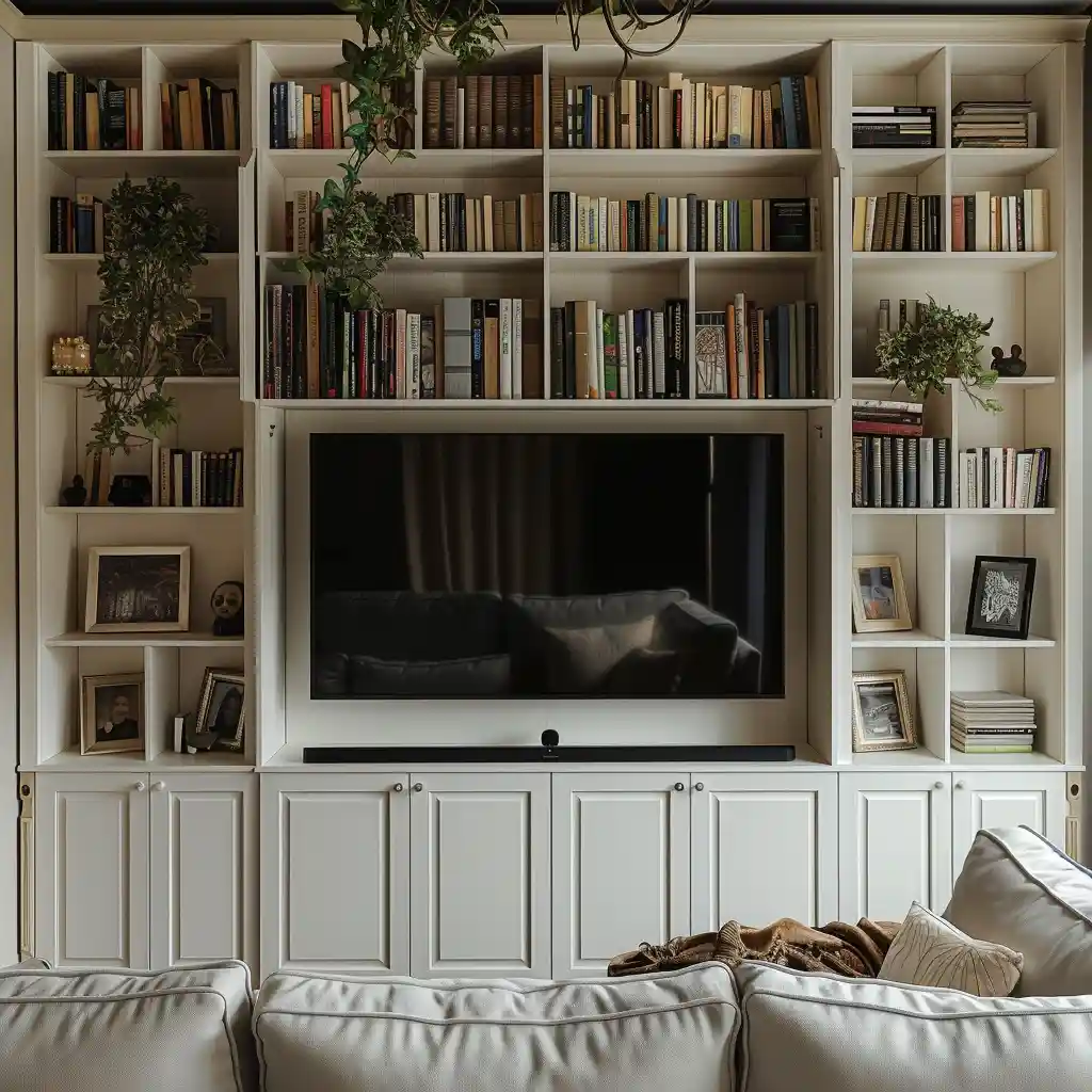 Bookcases for a Personalized TV Wall