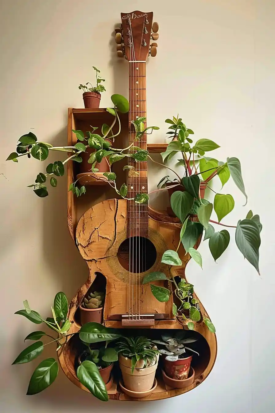 DIY Creative Guitar Plant Hanger 2 1