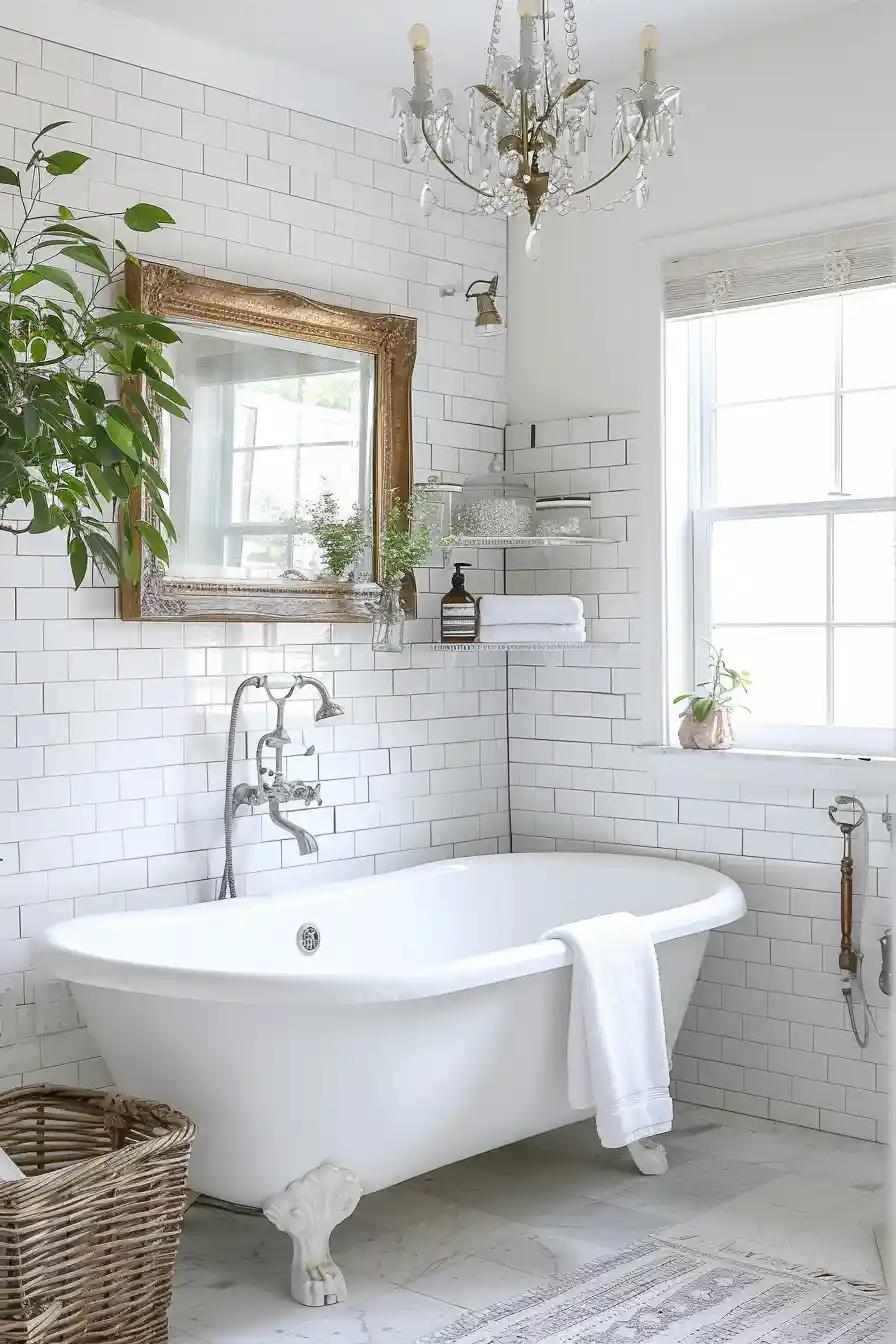 Eclectic White Bathrooms 2