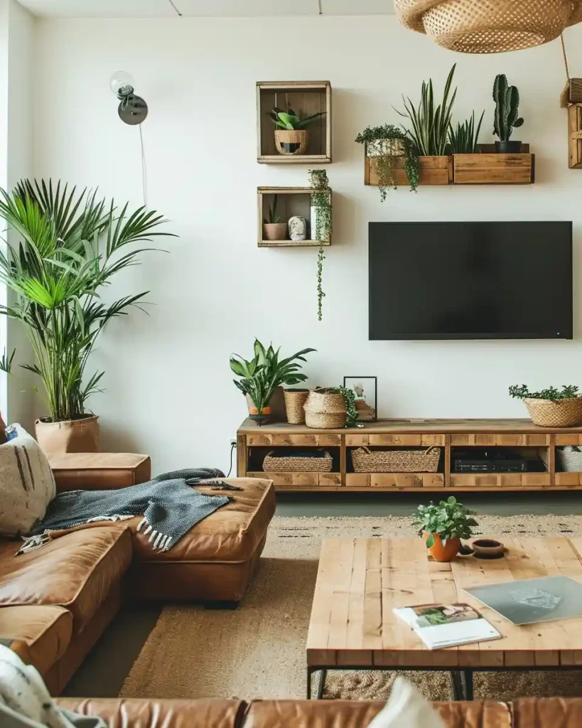 Infuse Your TV Wall with Greenery