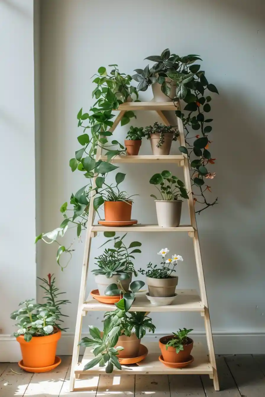 Ladder Plant Stand 2 1