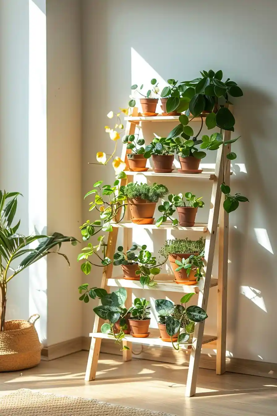 Ladder Plant Stand 3 1