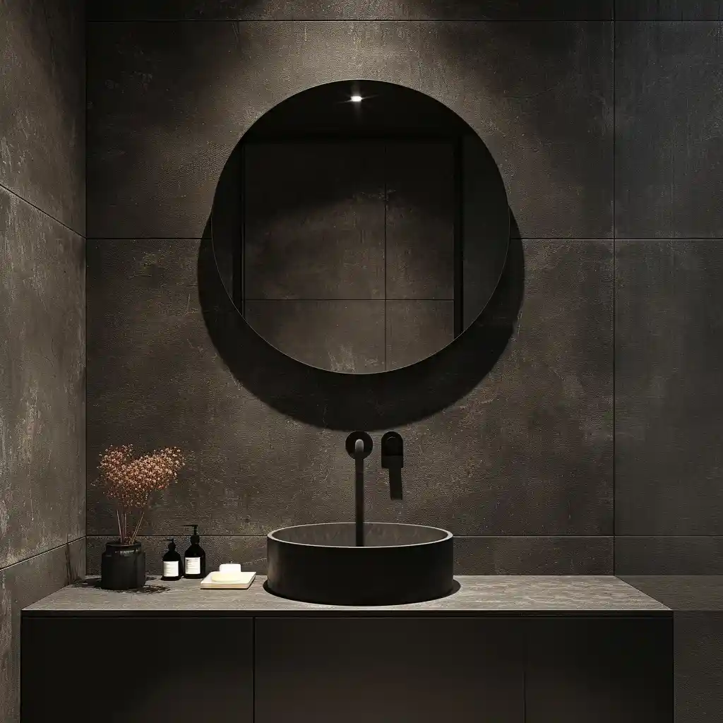 Luxe Dark Tiles Modernity Meets Practicality