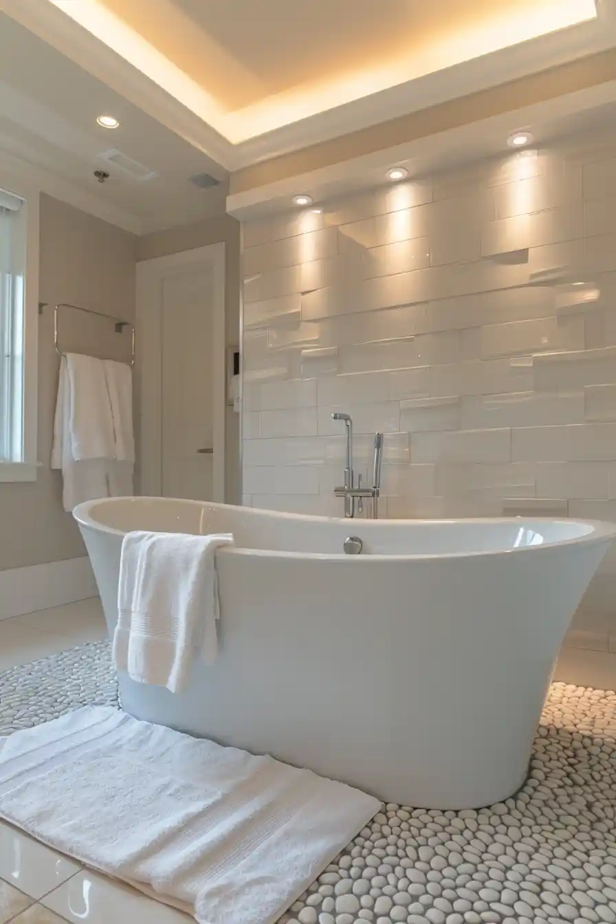 Luxurious White Spa Bathrooms